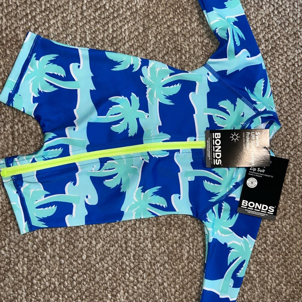 Bonds Kids Tropical Blue One Piece
